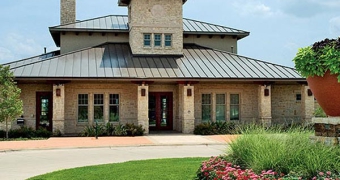 exterior of woodcreek clubhouse entrance