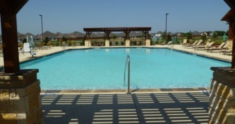 Woodcreek Lakeside Amenity pool from pavilion